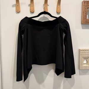 Elegant Black Off-Shoulder Women's Top